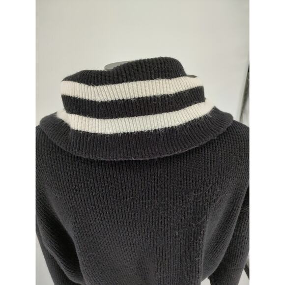 Love Sick Torrid Woman Black Shaker Ribbed Knit Sweater 1/2 Zip Size 3 US 22/24 - Picture 5 of 11